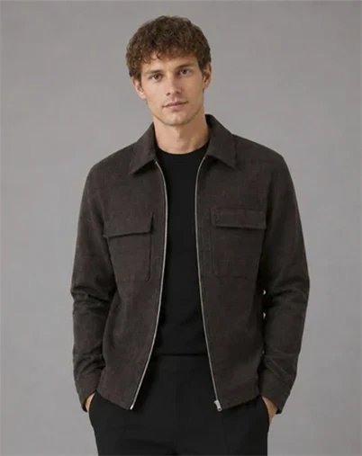 Clean Cut Copenhagen - Sigurd Structure Jakke - Brown
